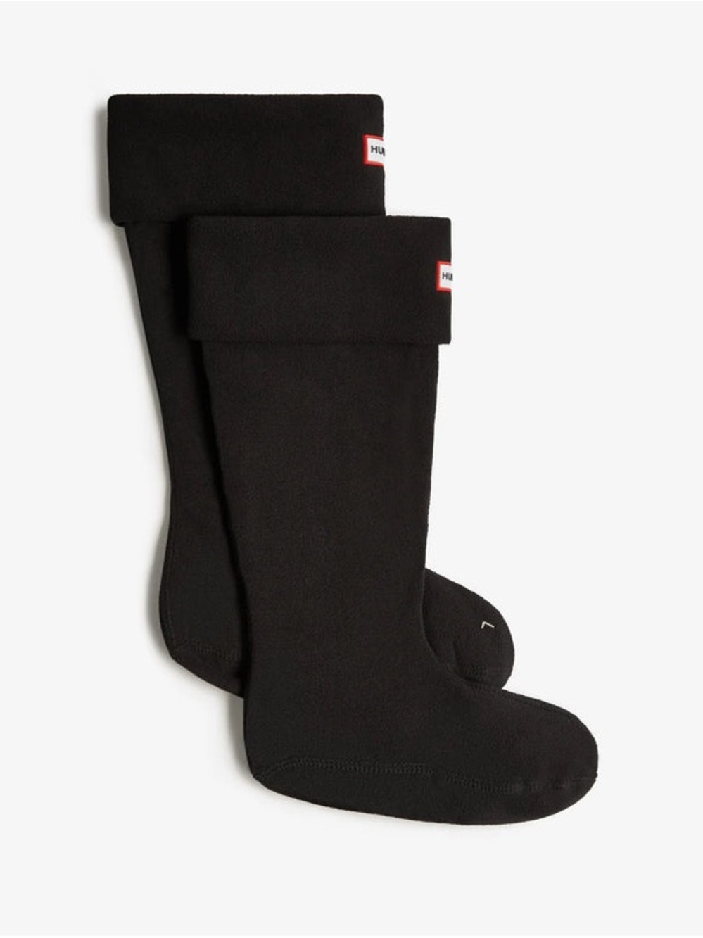 Hunter Fleece Tall Boot Socks in Black